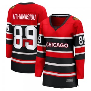 Women's Fanatics Branded Chicago Blackhawks Andreas Athanasiou Red Special Edition 2.0 Jersey - Breakaway