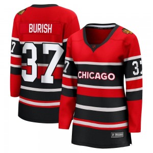 Women's Fanatics Branded Chicago Blackhawks Adam Burish Red Special Edition 2.0 Jersey - Breakaway