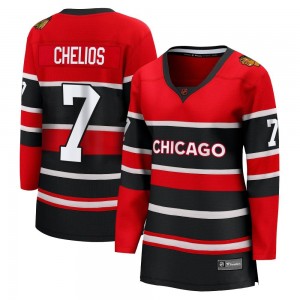 Women's Fanatics Branded Chicago Blackhawks Chris Chelios Red Special Edition 2.0 Jersey - Breakaway