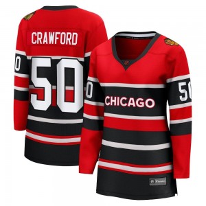 Women's Fanatics Branded Chicago Blackhawks Corey Crawford Red Special Edition 2.0 Jersey - Breakaway