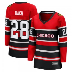 Women's Fanatics Branded Chicago Blackhawks Colton Dach Red Special Edition 2.0 Jersey - Breakaway