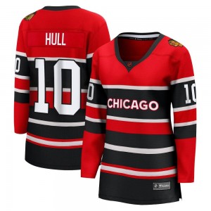 Women's Fanatics Branded Chicago Blackhawks Dennis Hull Red Special Edition 2.0 Jersey - Breakaway