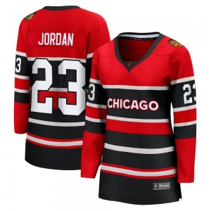 Women's Fanatics Branded Chicago Blackhawks Michael Jordan Red Special Edition 2.0 Jersey - Breakaway