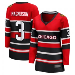 Women's Fanatics Branded Chicago Blackhawks Keith Magnuson Red Special Edition 2.0 Jersey - Breakaway