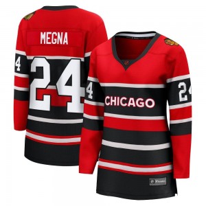 Women's Fanatics Branded Chicago Blackhawks Jaycob Megna Red Special Edition 2.0 Jersey - Breakaway