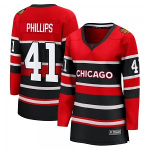 Women's Fanatics Branded Chicago Blackhawks Isaak Phillips Red Special Edition 2.0 Jersey - Breakaway