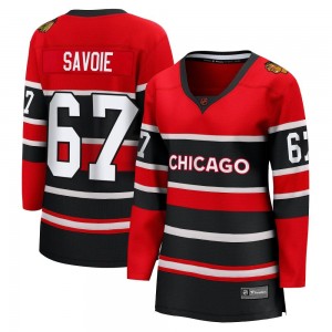 Women's Fanatics Branded Chicago Blackhawks Samuel Savoie Red Special Edition 2.0 Jersey - Breakaway