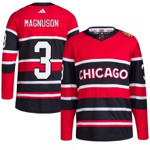 Youth Adidas Chicago Blackhawks Keith Magnuson Red Reverse Retro 2.0 Jersey - Authentic