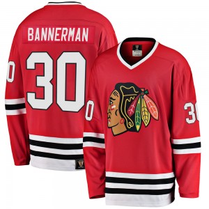 Men's Fanatics Branded Chicago Blackhawks Murray Bannerman Red Breakaway Heritage Jersey - Premier