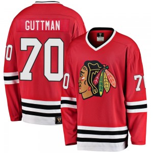 Men's Fanatics Branded Chicago Blackhawks Cole Guttman Red Breakaway Heritage Jersey - Premier
