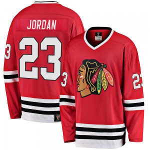 Men's Fanatics Branded Chicago Blackhawks Michael Jordan Red Breakaway Heritage Jersey - Premier