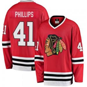 Men's Fanatics Branded Chicago Blackhawks Isaak Phillips Red Breakaway Heritage Jersey - Premier