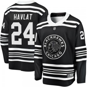 Youth Fanatics Branded Chicago Blackhawks Martin Havlat Black Breakaway Alternate 2019/20 Jersey - Premier