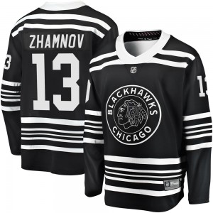 Youth Fanatics Branded Chicago Blackhawks Alex Zhamnov Black Breakaway Alternate 2019/20 Jersey - Premier