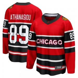 Youth Fanatics Branded Chicago Blackhawks Andreas Athanasiou Red Special Edition 2.0 Jersey - Breakaway