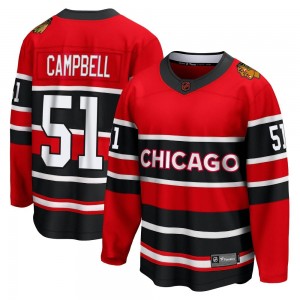 Youth Fanatics Branded Chicago Blackhawks Brian Campbell Red Special Edition 2.0 Jersey - Breakaway