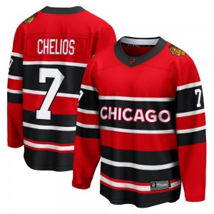 Youth Fanatics Branded Chicago Blackhawks Chris Chelios Red Special Edition 2.0 Jersey - Breakaway