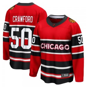 Youth Fanatics Branded Chicago Blackhawks Corey Crawford Red Special Edition 2.0 Jersey - Breakaway