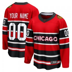 Youth Fanatics Branded Chicago Blackhawks Custom Red Custom Special Edition 2.0 Jersey - Breakaway