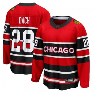 Youth Fanatics Branded Chicago Blackhawks Colton Dach Red Special Edition 2.0 Jersey - Breakaway