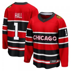 Youth Fanatics Branded Chicago Blackhawks Glenn Hall Red Special Edition 2.0 Jersey - Breakaway