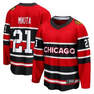 Youth Fanatics Branded Chicago Blackhawks Stan Mikita Red Special Edition 2.0 Jersey - Breakaway