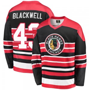 Men's Fanatics Branded Chicago Blackhawks Colin Blackwell Red/Black Breakaway Heritage Jersey - Premier