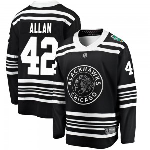 Youth Fanatics Branded Chicago Blackhawks Nolan Allan Black 2019 Winter Classic Jersey - Breakaway