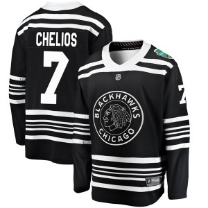 Youth Fanatics Branded Chicago Blackhawks Chris Chelios Black 2019 Winter Classic Jersey - Breakaway