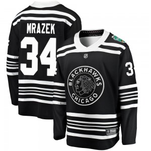 Youth Fanatics Branded Chicago Blackhawks Petr Mrazek Black 2019 Winter Classic Jersey - Breakaway
