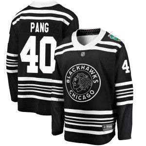 Youth Fanatics Branded Chicago Blackhawks Darren Pang Black 2019 Winter Classic Jersey - Breakaway