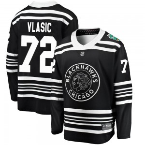Youth Fanatics Branded Chicago Blackhawks Alex Vlasic Black 2019 Winter Classic Jersey - Breakaway