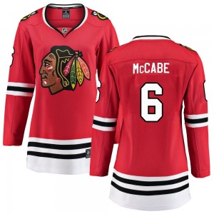 Women's Fanatics Branded Chicago Blackhawks Jake McCabe Red Home Jersey - Breakaway