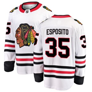 Youth Fanatics Branded Chicago Blackhawks Tony Esposito White Away Jersey - Breakaway