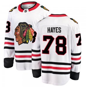 Youth Fanatics Branded Chicago Blackhawks Gavin Hayes White Away Jersey - Breakaway