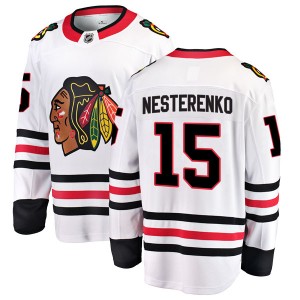 Youth Fanatics Branded Chicago Blackhawks Eric Nesterenko White Away Jersey - Breakaway