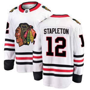 Youth Fanatics Branded Chicago Blackhawks Pat Stapleton White Away Jersey - Breakaway
