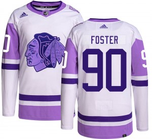 Youth Adidas Chicago Blackhawks Scott Foster Hockey Fights Cancer Jersey - Authentic