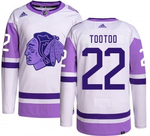Youth Adidas Chicago Blackhawks Jordin Tootoo Hockey Fights Cancer Jersey - Authentic