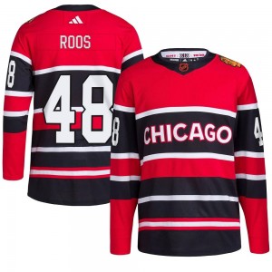 Men's Adidas Chicago Blackhawks Filip Roos Red Reverse Retro 2.0 Jersey - Authentic