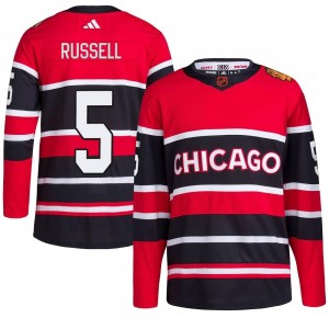 Men's Adidas Chicago Blackhawks Phil Russell Red Reverse Retro 2.0 Jersey - Authentic