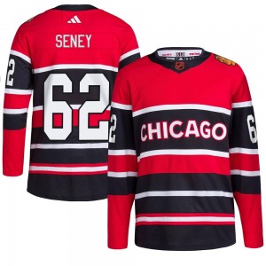 Men's Adidas Chicago Blackhawks Brett Seney Red Reverse Retro 2.0 Jersey - Authentic