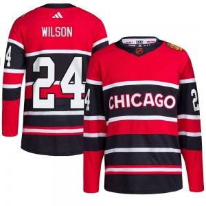 Men's Adidas Chicago Blackhawks Doug Wilson Red Reverse Retro 2.0 Jersey - Authentic