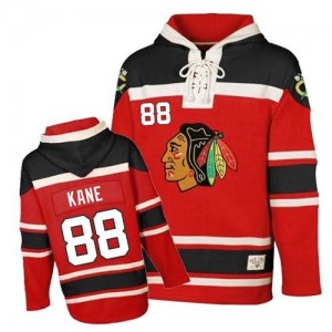 Youth Chicago Blackhawks Patrick Kane Red Old Time Hockey Sawyer Hooded Sweatshirt - Authentic