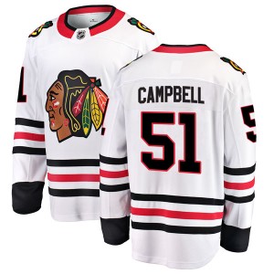 Men's Fanatics Branded Chicago Blackhawks Brian Campbell White Away Jersey - Breakaway