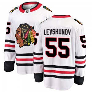 Men's Fanatics Branded Chicago Blackhawks Artyom Levshunov White Away Jersey - Breakaway