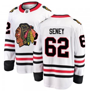 Men's Fanatics Branded Chicago Blackhawks Brett Seney White Away Jersey - Breakaway
