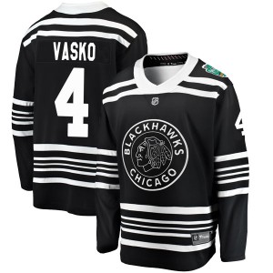 Men's Fanatics Branded Chicago Blackhawks Elmer Vasko Black 2019 Winter Classic Jersey - Breakaway