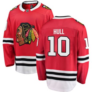 Youth Fanatics Branded Chicago Blackhawks Dennis Hull Red Home Jersey - Breakaway