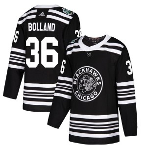 Men's Adidas Chicago Blackhawks Dave Bolland Black 2019 Winter Classic Jersey - Authentic